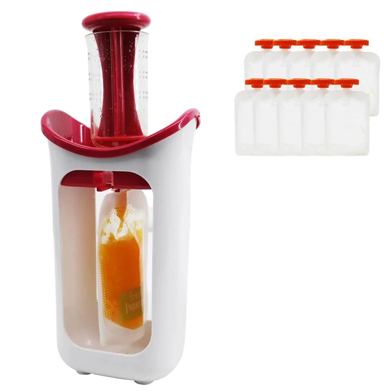Children's Puree Food Squeeze Dispenser Household Kitchen Manual Baby Food Storage Bag
Children's Puree Food Squeeze Dispenser Household Kitchen Manual Baby Food Storage Bag