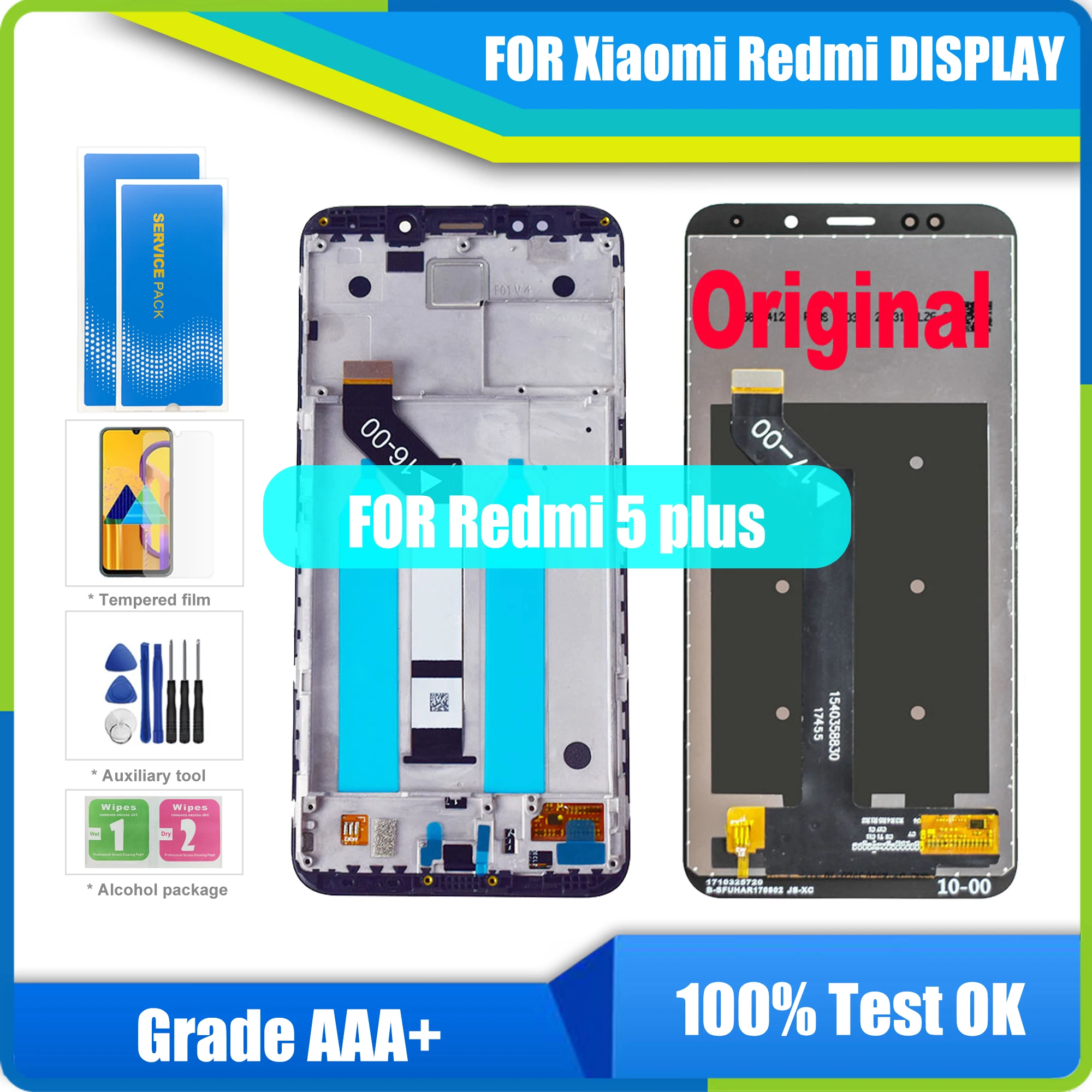 5,99 "Оригинальный ЖК-дисплей для XIAO Redmi 5 Plus, сенсорный экран с рамкой для XIAO Redmi 5Plus, замена дисплея
5,99 "Оригинальный ЖК-дисплей для XIAO Redmi 5 Plus, сенсорный экран с рамкой для XIAO Redmi 5Plus, замена дисплея