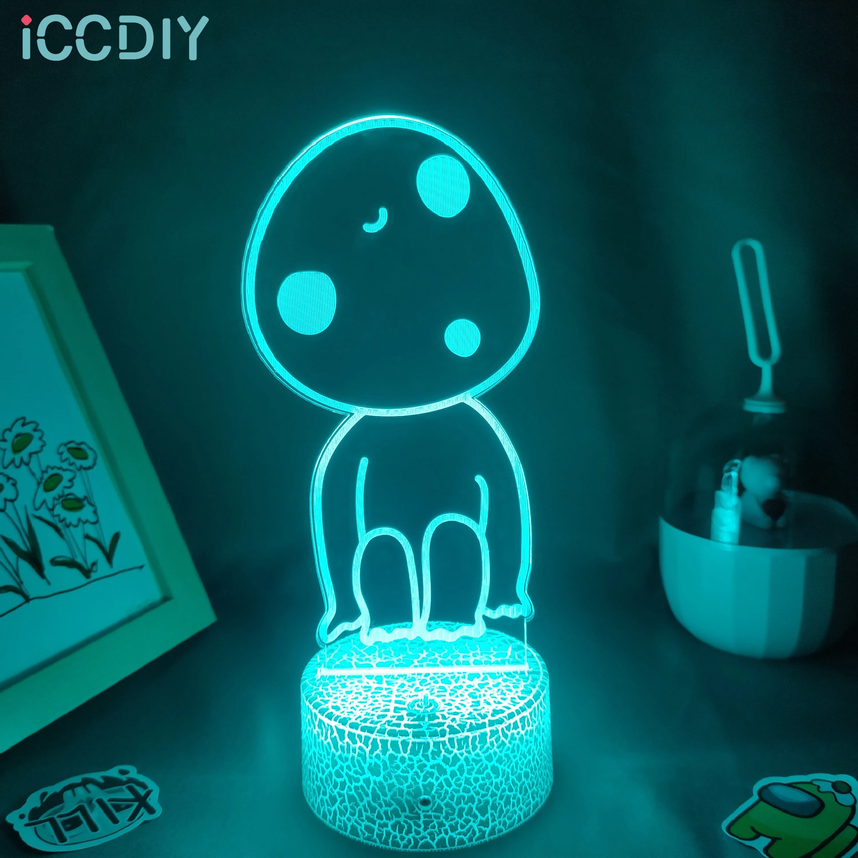 Anime Princess Mononoke Hime Figure Kodama 3D Lamps Led Night Lights Neon Lovely Cute Gifts RGB Bedroom Bedside Table Decoration
Anime Princess Mononoke Hime Figure Kodama 3D Lamps Led Night Lights Neon Lovely Cute Gifts RGB Bedroom Bedside Table Decoration