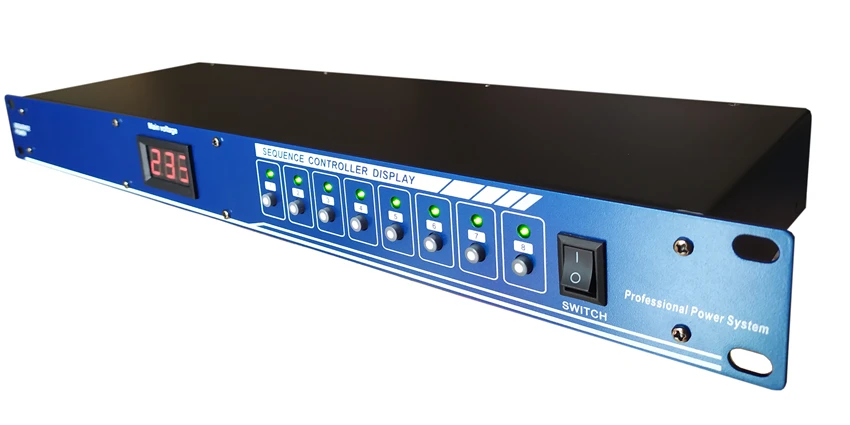 Professional power timing device 10 channels 8-channel stage audio dedicated sequence controller
Professional power timing device 10 channels 8-channel stage audio dedicated sequence controller