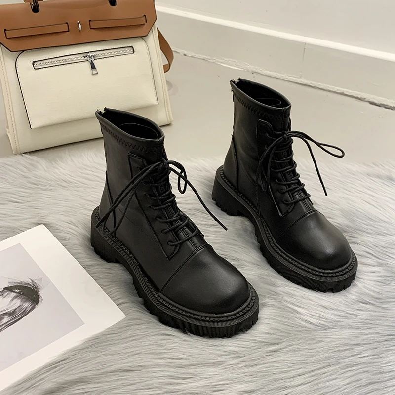 Women British Style Women's Shoes 2021 New Autumn Boots Women Platform Shoes Martin Boots Short Boots Round Head Boots Lace Up
Women British Style Women's Shoes 2021 New Autumn Boots Women Platform Shoes Martin Boots Short Boots Round Head Boots Lace Up