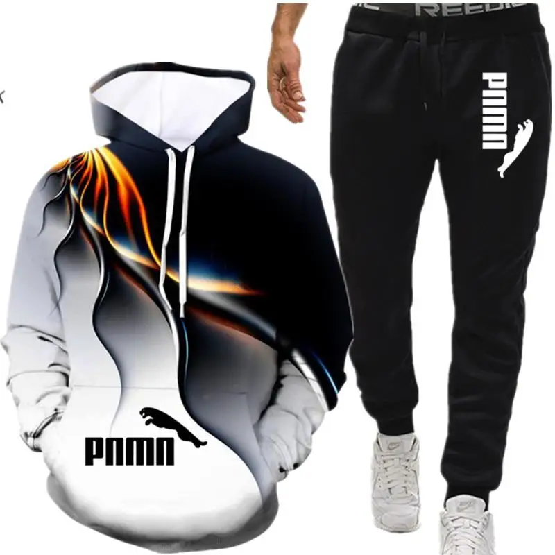 2021 men's 3D running sportswear, sportswear set, sports pants, Hoodie and training pants 2-piece set, outdoor sportswear set
2021 men's 3D running sportswear, sportswear set, sports pants, Hoodie and training pants 2-piece set, outdoor sportswear set