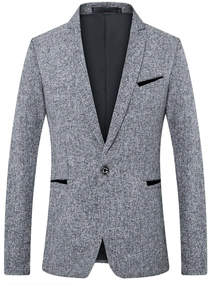 Men's casual jacket suit single chip autumn pure color cultivate one's morality of young coat a grain of buckle
Men's casual jacket suit single chip autumn pure color cultivate one's morality of young coat a grain of buckle