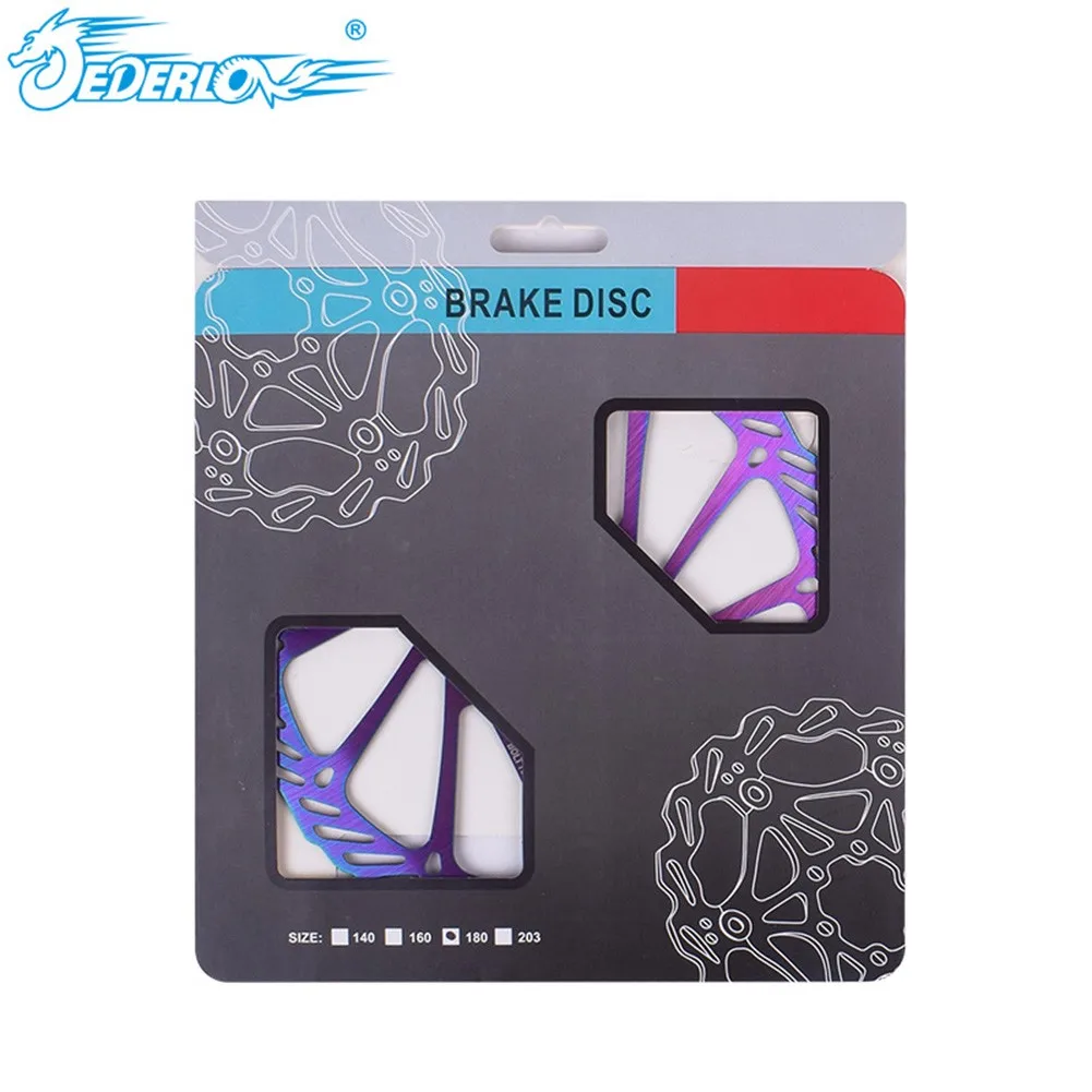 160/180mm Cycling Disc Brake Oil Slick MTB Mountain Bike Bicycle Colorful Brake Rotor Brake Disc With 6 Bolt Bike Accessories
160/180mm Cycling Disc Brake Oil Slick MTB Mountain Bike Bicycle Colorful Brake Rotor Brake Disc With 6 Bolt Bike Accessories
