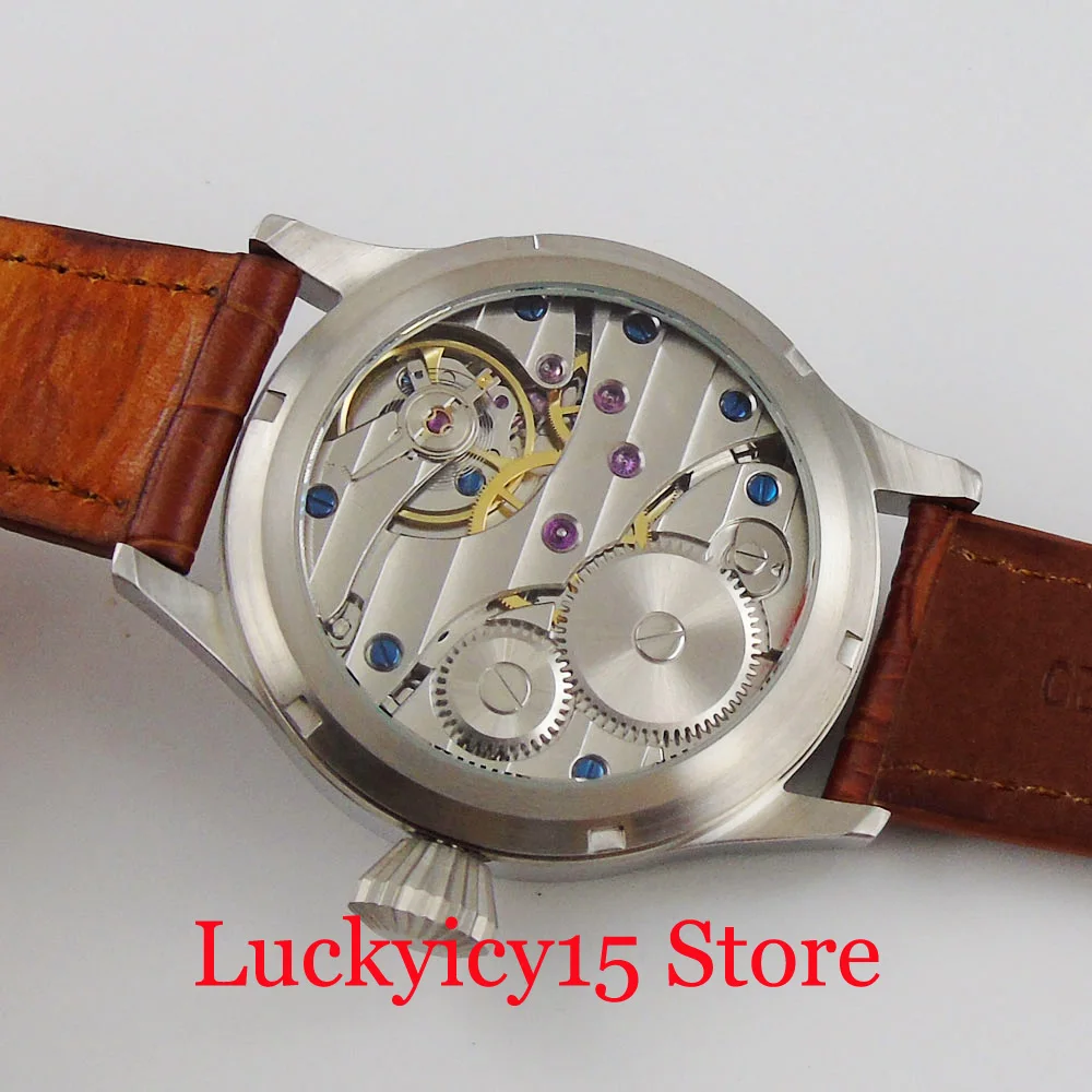 Mechanical Hand Winding Men's Watch Sterile Dial Brushed Case 6497 Movement Leather Band
Mechanical Hand Winding Men's Watch Sterile Dial Brushed Case 6497 Movement Leather Band