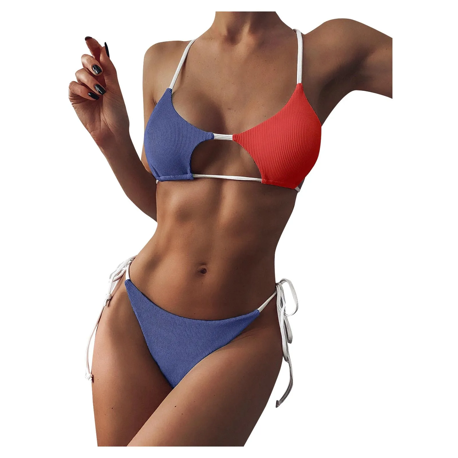 Color Matching Triangle Wrap Ladies Swimwear Feminine High Waist Stripes Push Up Bikini Two-Piece Swimwear Women 2021 Sets Mujer
Color Matching Triangle Wrap Ladies Swimwear Feminine High Waist Stripes Push Up Bikini Two-Piece Swimwear Women 2021 Sets Mujer