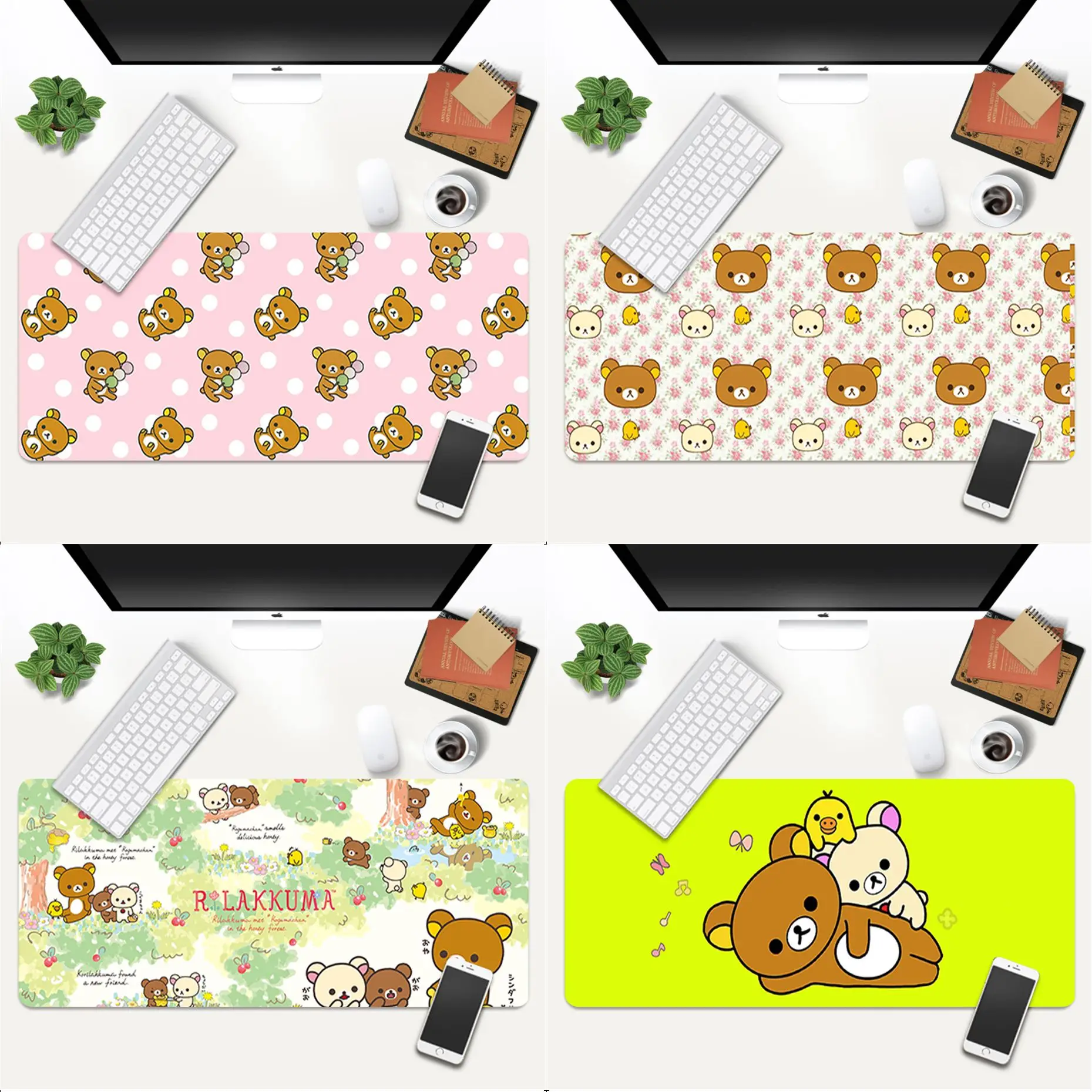 Cool New Cute Rilakkuma Bear Lock Edge Speed Control Laptop Keyboard Mat Gaming Mouse Pad Large Deak Mat 700x300mm for overwatch
Cool New Cute Rilakkuma Bear Lock Edge Speed Control Laptop Keyboard Mat Gaming Mouse Pad Large Deak Mat 700x300mm for overwatch