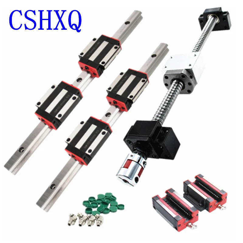 SFU1204 Ball Screw+Linear Guide HGR15 2PCS + 4PCS Linear Carriage Block HGH15CA or HGW15CC for CNC Router
SFU1204 Ball Screw+Linear Guide HGR15 2PCS + 4PCS Linear Carriage Block HGH15CA or HGW15CC for CNC Router