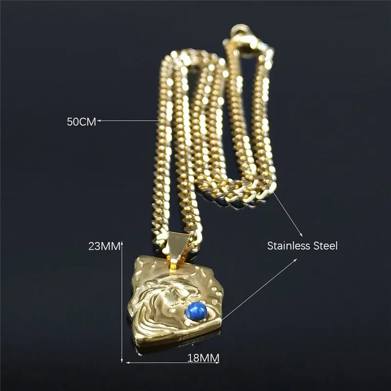 Map Geometry Goddess Stainless Steel Blue Natural Stone Necklace Women/Men Gold Color Jewelry acero inoxidable joyeria NXS01
Map Geometry Goddess Stainless Steel Blue Natural Stone Necklace Women/Men Gold Color Jewelry acero inoxidable joyeria NXS01