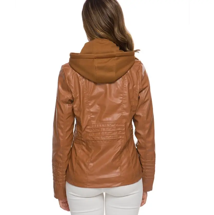 Gothic Faux Leather Jacket Women Hoodies Winter Autumn Motorcycle Jacket Black Outerwear faux leather PU Jacket 2020 Coat HOT
Gothic Faux Leather Jacket Women Hoodies Winter Autumn Motorcycle Jacket Black Outerwear faux leather PU Jacket 2020 Coat HOT