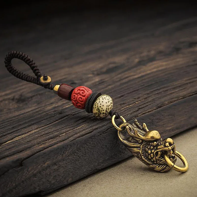 Pure Copper Brass Dragon Head Gold Vintage Men's DIY Key Chain Charms Pendant Accessory Keychains Knife Paracord Lanyard Beads
Pure Copper Brass Dragon Head Gold Vintage Men's DIY Key Chain Charms Pendant Accessory Keychains Knife Paracord Lanyard Beads
