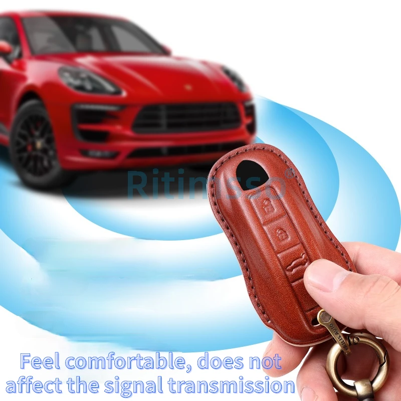 Handmade Leather Car Key Case Cover for Porsche Panamera Cayenne 971 911 9YA Macan Boxster Accessories
Handmade Leather Car Key Case Cover for Porsche Panamera Cayenne 971 911 9YA Macan Boxster Accessories