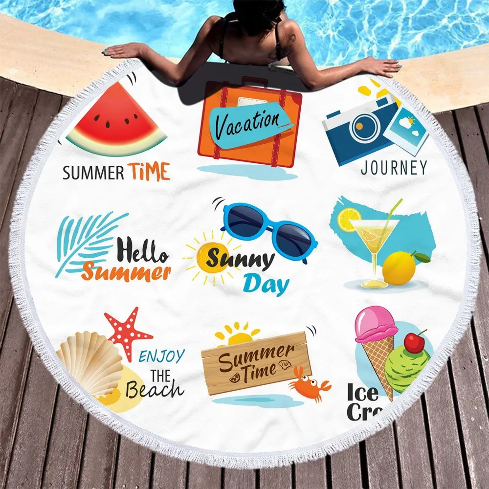 Fresh Lemon Microfiber Round Beach Towel Fruit Shower Bath Towels Summer Swimming Circle Mat Towel With Tassels
Fresh Lemon Microfiber Round Beach Towel Fruit Shower Bath Towels Summer Swimming Circle Mat Towel With Tassels