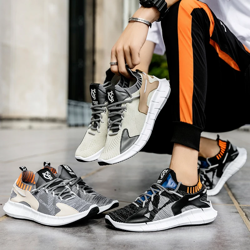 ins Top Quality Men's Running Shoes Knit Breathable Easy Matching Korean Casual Shoes Black Gray Khaki Trainers Mens Sneakers
ins Top Quality Men's Running Shoes Knit Breathable Easy Matching Korean Casual Shoes Black Gray Khaki Trainers Mens Sneakers