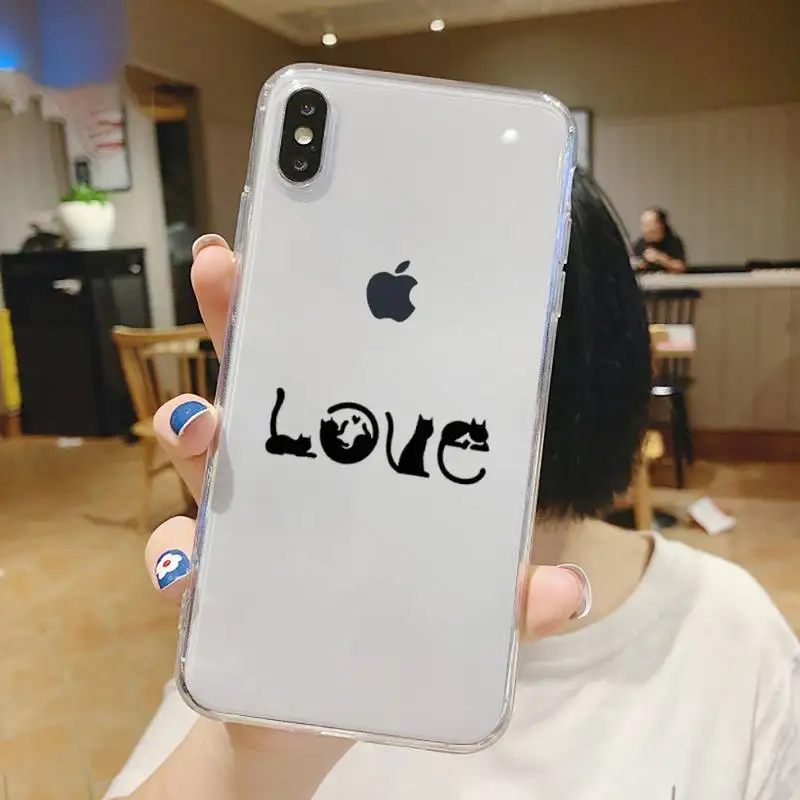 Cute animal black cat Phone Case Transparent for iPhone 6 7 8 11 12 s mini pro X XS XR MAX Plus
Cute animal black cat Phone Case Transparent for iPhone 6 7 8 11 12 s mini pro X XS XR MAX Plus