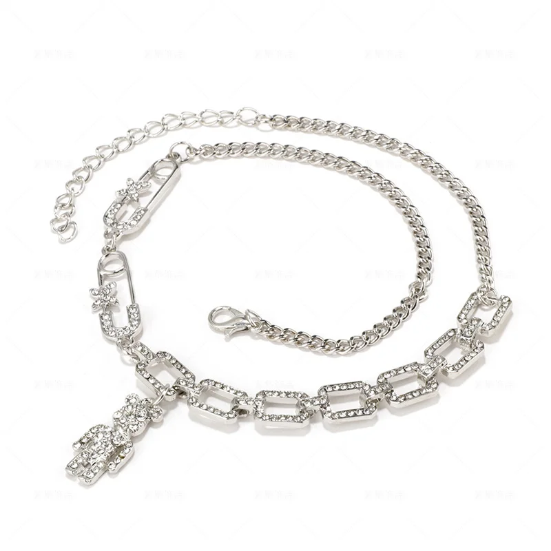 Rhinestone bear multi-element necklace Cuban exquisite necklace female design clavicle chain hip hop sweater chain wholesale
Rhinestone bear multi-element necklace Cuban exquisite necklace female design clavicle chain hip hop sweater chain wholesale