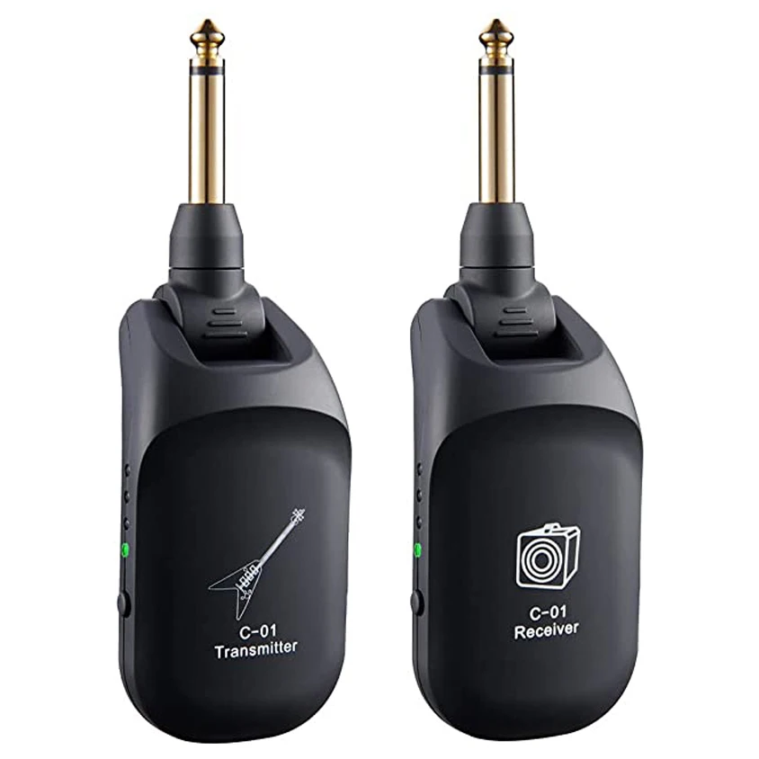 Wireless Guitar System Built-in Rechargeable 4 Channels Wireless Guitar Transmitter Receiver for Electric Guitar Bass
Wireless Guitar System Built-in Rechargeable 4 Channels Wireless Guitar Transmitter Receiver for Electric Guitar Bass