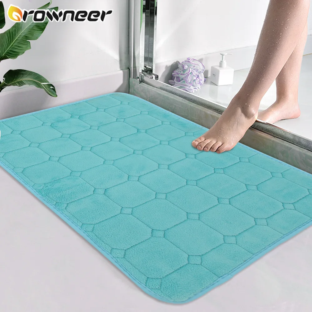 Bathroom Mat Non-slip Bathtub Side Floor Rug Shower Room Doormat Memory Foam Coral Fleece Carpet Strong Water Absorption Pad
Bathroom Mat Non-slip Bathtub Side Floor Rug Shower Room Doormat Memory Foam Coral Fleece Carpet Strong Water Absorption Pad