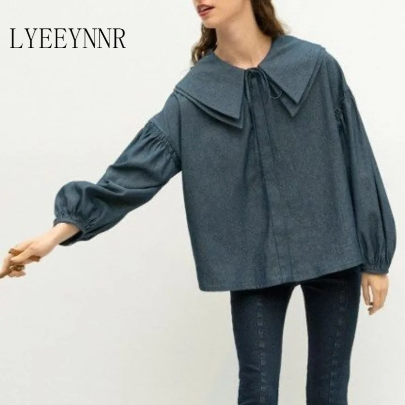 LYEEYNNR Double Layer Turn Down Collar Denim Shirts Women Long Sleeve Casual Loose Blouse Single Breasted Japanese Harajuku Tops
LYEEYNNR Double Layer Turn Down Collar Denim Shirts Women Long Sleeve Casual Loose Blouse Single Breasted Japanese Harajuku Tops