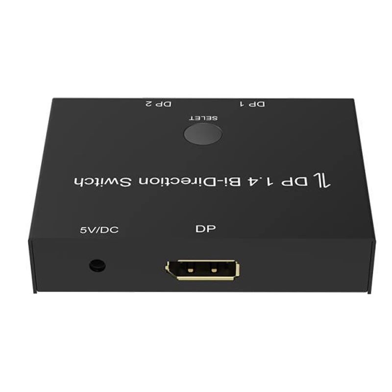 8K двунаправленный DP Splitter @ 60Hz 4K 120Hz DP1.4 1X2 2X1 дисплей переключатель для компьютера