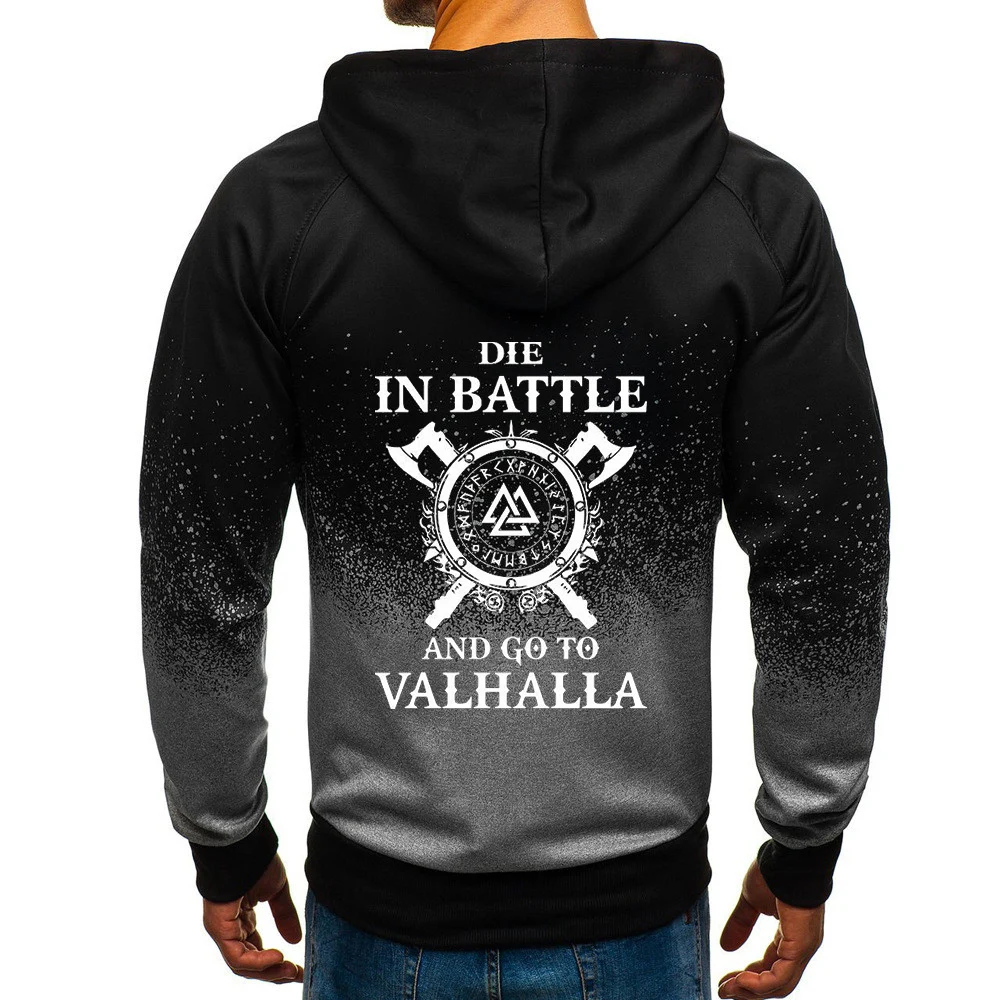 2020 Men's Odin Viking Die In Battle And Go To Valhalla Print Hoodies Zipper jackets Man Sweatshirts Casual Gradient Color Coats
2020 Men's Odin Viking Die In Battle And Go To Valhalla Print Hoodies Zipper jackets Man Sweatshirts Casual Gradient Color Coats