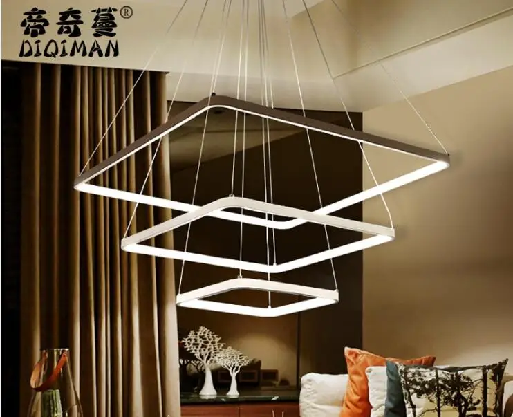 Modern minimalist led chandelier Creative art personality dining room lamp acrylic living room bedroom lamp square lamp
Modern minimalist led chandelier Creative art personality dining room lamp acrylic living room bedroom lamp square lamp