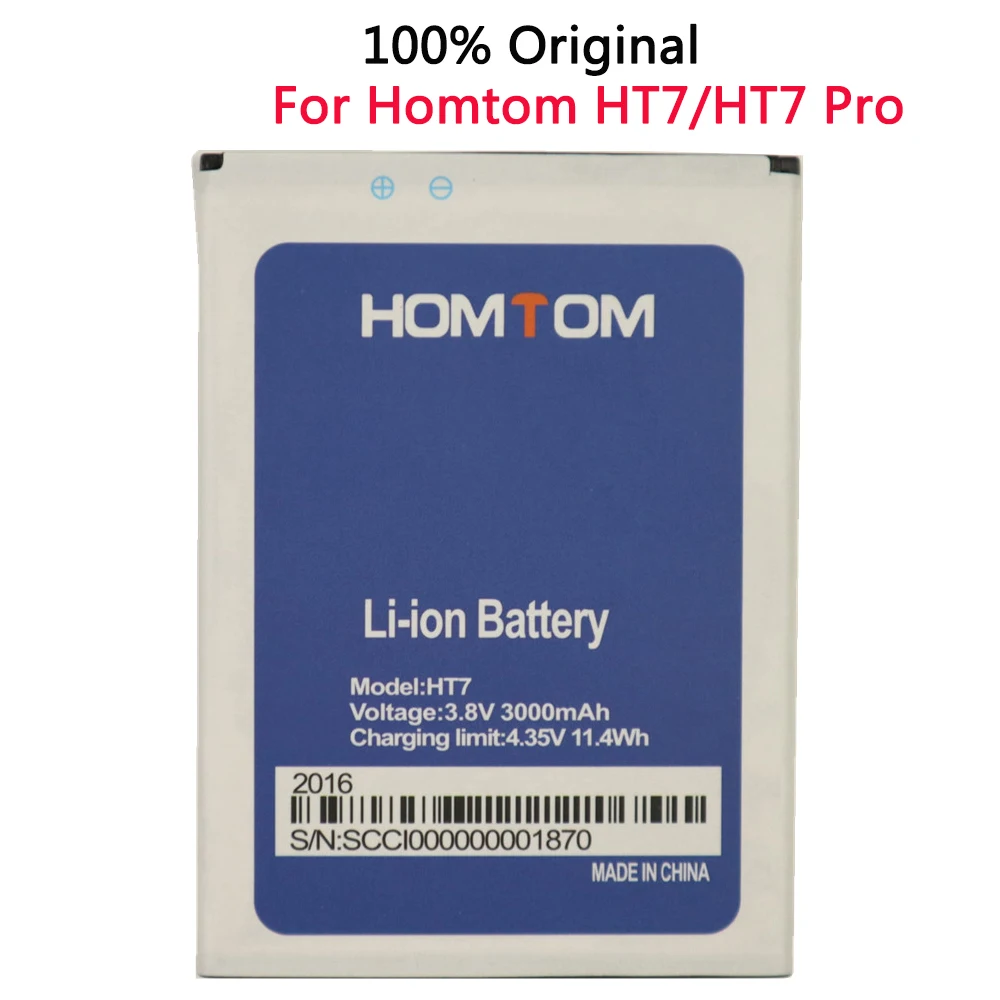 Новый аккумулятор на 3000 мА · ч для HOMTOM HT7 HT 7 pro Аккумулятор запасные батареи