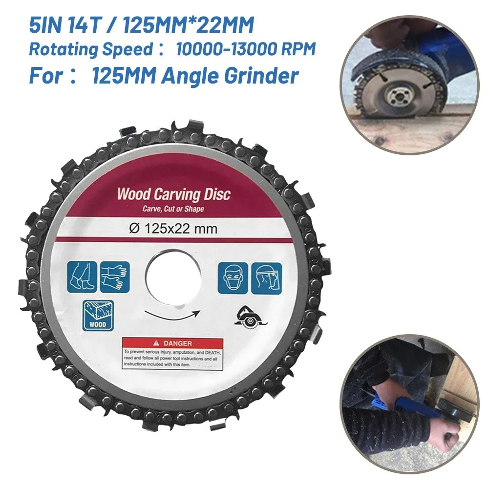 5IN 14T Grinder Chainsaw Disc 14-Teeth Steel Chainsaw Blade Wood Carving//// Alloy Steel
5IN 14T Grinder Chainsaw Disc 14-Teeth Steel Chainsaw Blade Wood Carving//// Alloy Steel