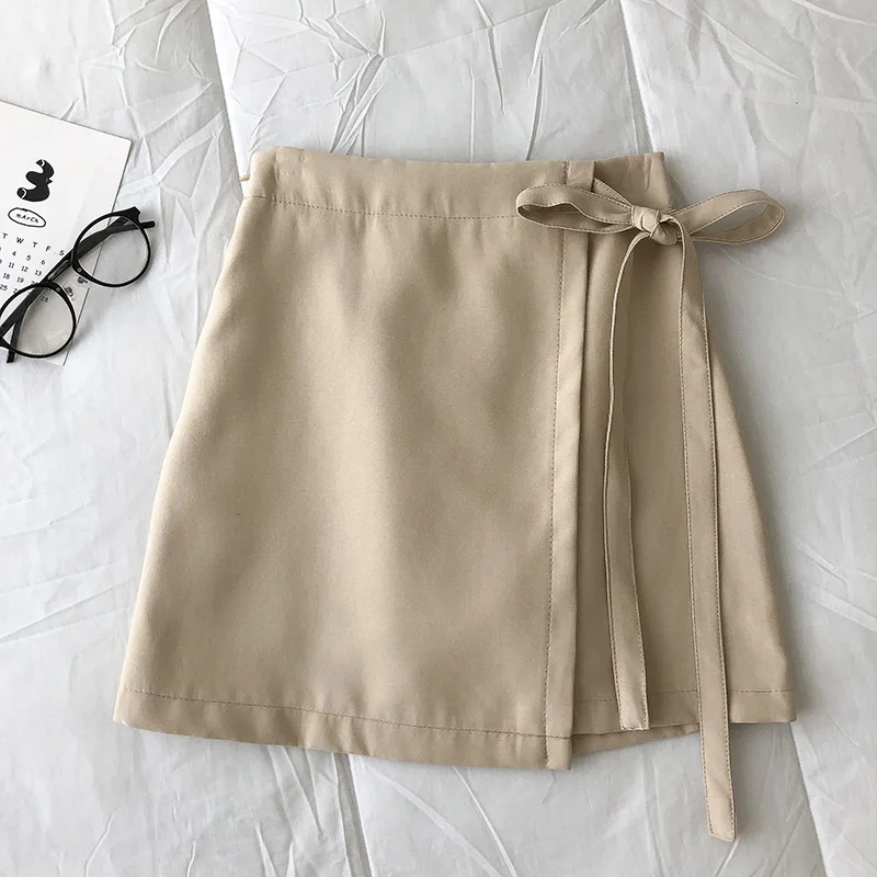 ZAWAHIKI Korean Elegant Fashion Women's Skirts Summer Bandage High Waist Irregular Design Skirts A-line Solid Mini Skirts
ZAWAHIKI Korean Elegant Fashion Women's Skirts Summer Bandage High Waist Irregular Design Skirts A-line Solid Mini Skirts