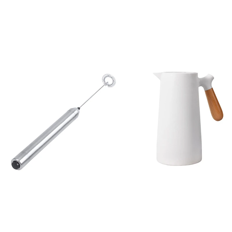 1 Pcs Electric Milk Frother Milk Steamer & 1 Pcs 1L Glass Liner Vacuum Flask Hot Water Jug Leakproof Hot Water Pot
1 Pcs Electric Milk Frother Milk Steamer & 1 Pcs 1L Glass Liner Vacuum Flask Hot Water Jug Leakproof Hot Water Pot