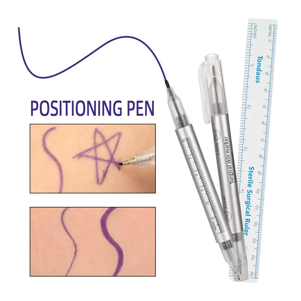 1pcs Tattoo Skin Marker Piercing 1mm 0.5m Marking Pen for Eyebrow Tattoo Scribe Tool Supply Surgical Double Heads Point Marking
1pcs Tattoo Skin Marker Piercing 1mm 0.5m Marking Pen for Eyebrow Tattoo Scribe Tool Supply Surgical Double Heads Point Marking