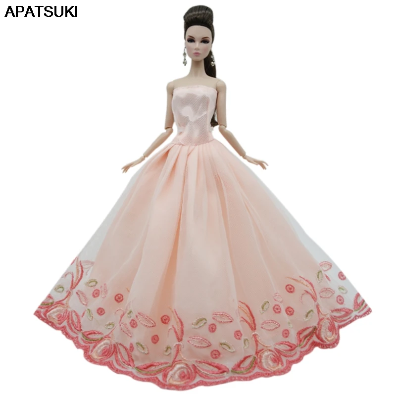 Light Pink Lace Wedding Dress For Barbie Doll Outfits Clothes Princess Party Gown For 1/6 BJD Dollhouse Accessories Toys
Light Pink Lace Wedding Dress For Barbie Doll Outfits Clothes Princess Party Gown For 1/6 BJD Dollhouse Accessories Toys