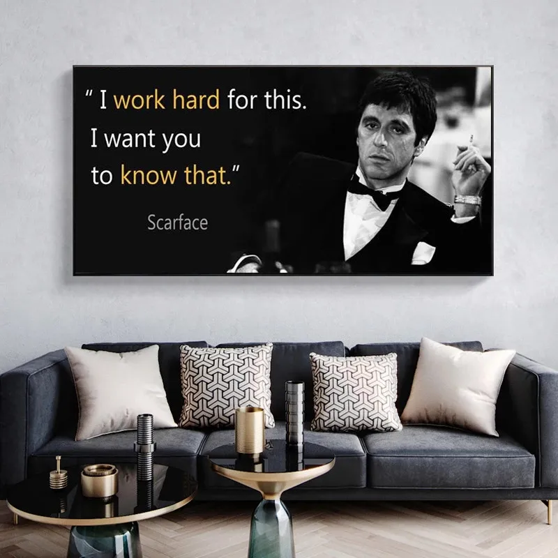 Canvas Painting Scarface Movie Quotes Poster Extraordinary Wall Art Print Tony Montana Portrait Wall Picture for Living Room
Canvas Painting Scarface Movie Quotes Poster Extraordinary Wall Art Print Tony Montana Portrait Wall Picture for Living Room