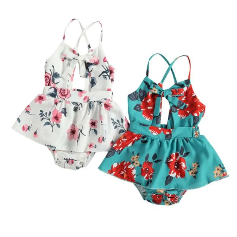 Toddler Baby Flower Printing Bodysuit Infants Sleeveless Halter Romper Round Collar High Waist Clothing Baby Romper 0-24 Months
Toddler Baby Flower Printing Bodysuit Infants Sleeveless Halter Romper Round Collar High Waist Clothing Baby Romper 0-24 Months