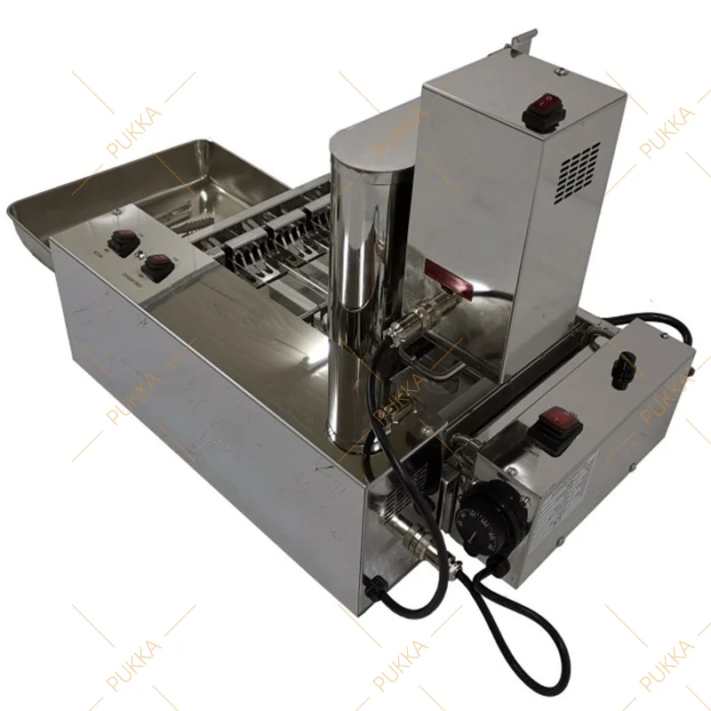 

2000W Fully Automatic 4 Rows Donut Maker Machine With Frying Function Electric Doughnut Machine 6cm Size Donut Machine