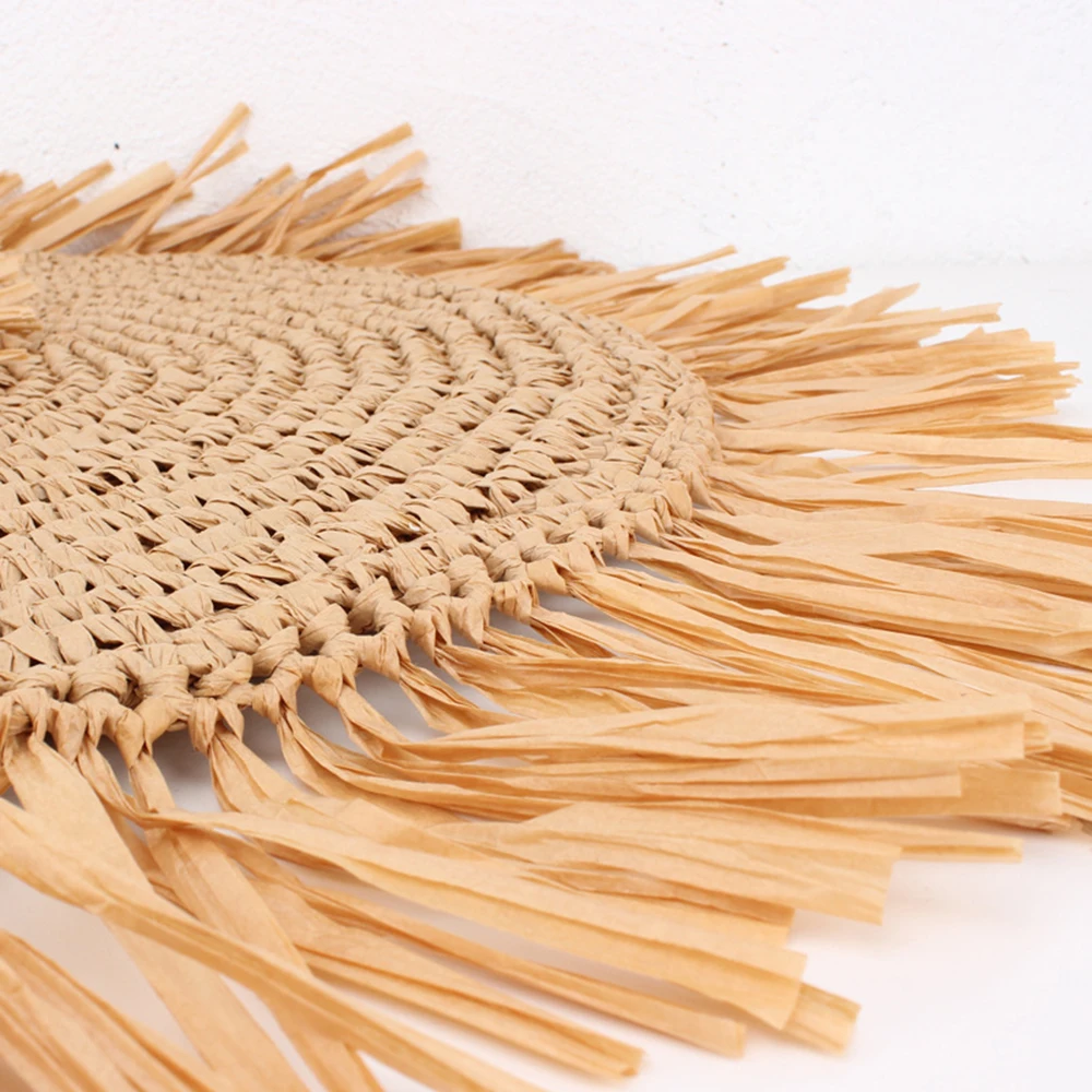 New Round Straw Beach Bag Vintage Handmade Woven Shoulder Bag Raffia Circle Rattan Bags Bohemian Summer Vacation Casual Bags
New Round Straw Beach Bag Vintage Handmade Woven Shoulder Bag Raffia Circle Rattan Bags Bohemian Summer Vacation Casual Bags