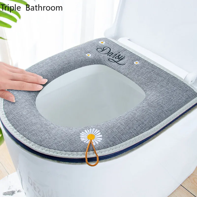 2pcs/lot with Zipper Linen Cotton Toilet Mat Summer Waterproof Universal Household Accessories Washable Bathroom Supplies
2pcs/lot with Zipper Linen Cotton Toilet Mat Summer Waterproof Universal Household Accessories Washable Bathroom Supplies