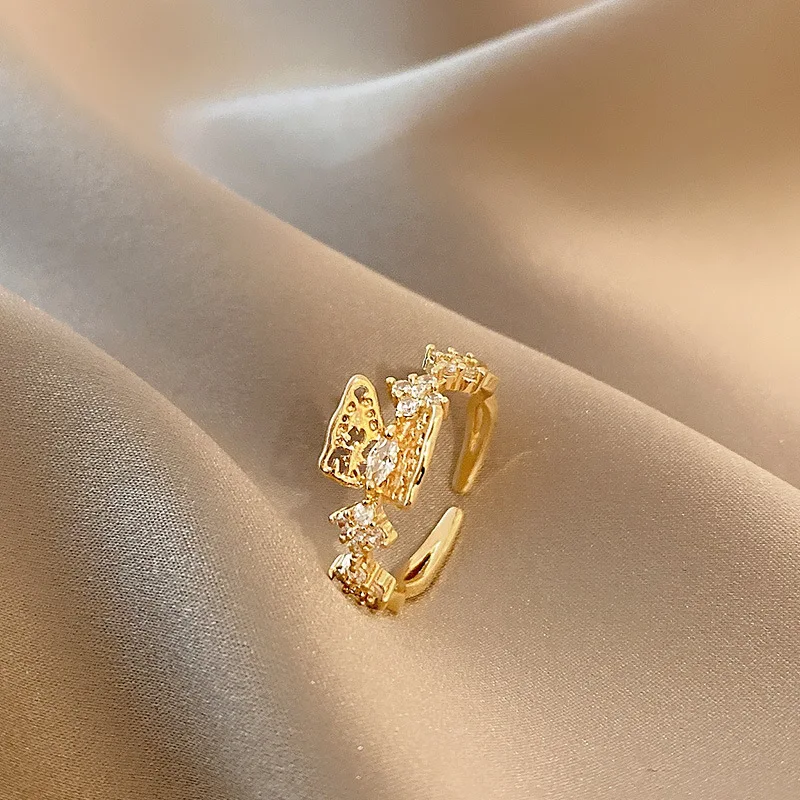 New Arrival Fashion Rings Women Metal Party Classic Fashion Butterfly Ring Trendy Zircon Index Finger Ring Female Jewelry
New Arrival Fashion Rings Women Metal Party Classic Fashion Butterfly Ring Trendy Zircon Index Finger Ring Female Jewelry
