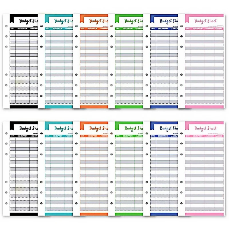 90PCS Budget Card, Six-Color Perforated Cash Plan Consumption Card, Business Envelope and Stationery 
90PCS Budget Card, Six-Color Perforated Cash Plan Consumption Card, Business Envelope and Stationery