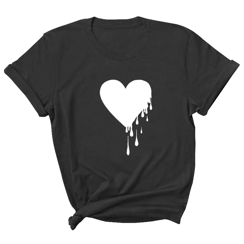 Heart Print Women T Shirt Short Sleeve O Neck Loose Women Tshirt Ladies Tee Shirt Tops Clothes Camisetas Mujer
Heart Print Women T Shirt Short Sleeve O Neck Loose Women Tshirt Ladies Tee Shirt Tops Clothes Camisetas Mujer