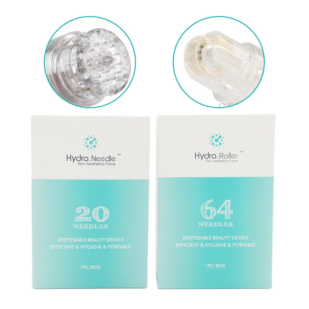 

Hydra 20 pins Micro 64 Needles Titanium Tips Bottle Meso Derma Roller Anti-aging Serum Import Bottle Needle-free Mesotherapy