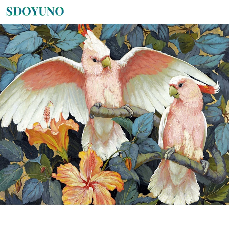 SDOYUNO 60x75cm Oil Paint By Numbers Pink Parrot DIY Abstract Painting By Numbers On Canvas Animals Number Painting Home Decor
SDOYUNO 60x75cm Oil Paint By Numbers Pink Parrot DIY Abstract Painting By Numbers On Canvas Animals Number Painting Home Decor