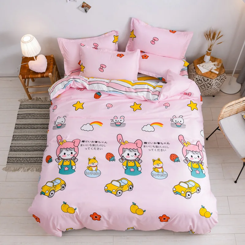 Cianlsria Sweet Plain A/B Double-Sided 4PCE Bedding Sets Strawberry Single Bed Quilt Cover Pillowcase Sheets
Cianlsria Sweet Plain A/B Double-Sided 4PCE Bedding Sets Strawberry Single Bed Quilt Cover Pillowcase Sheets