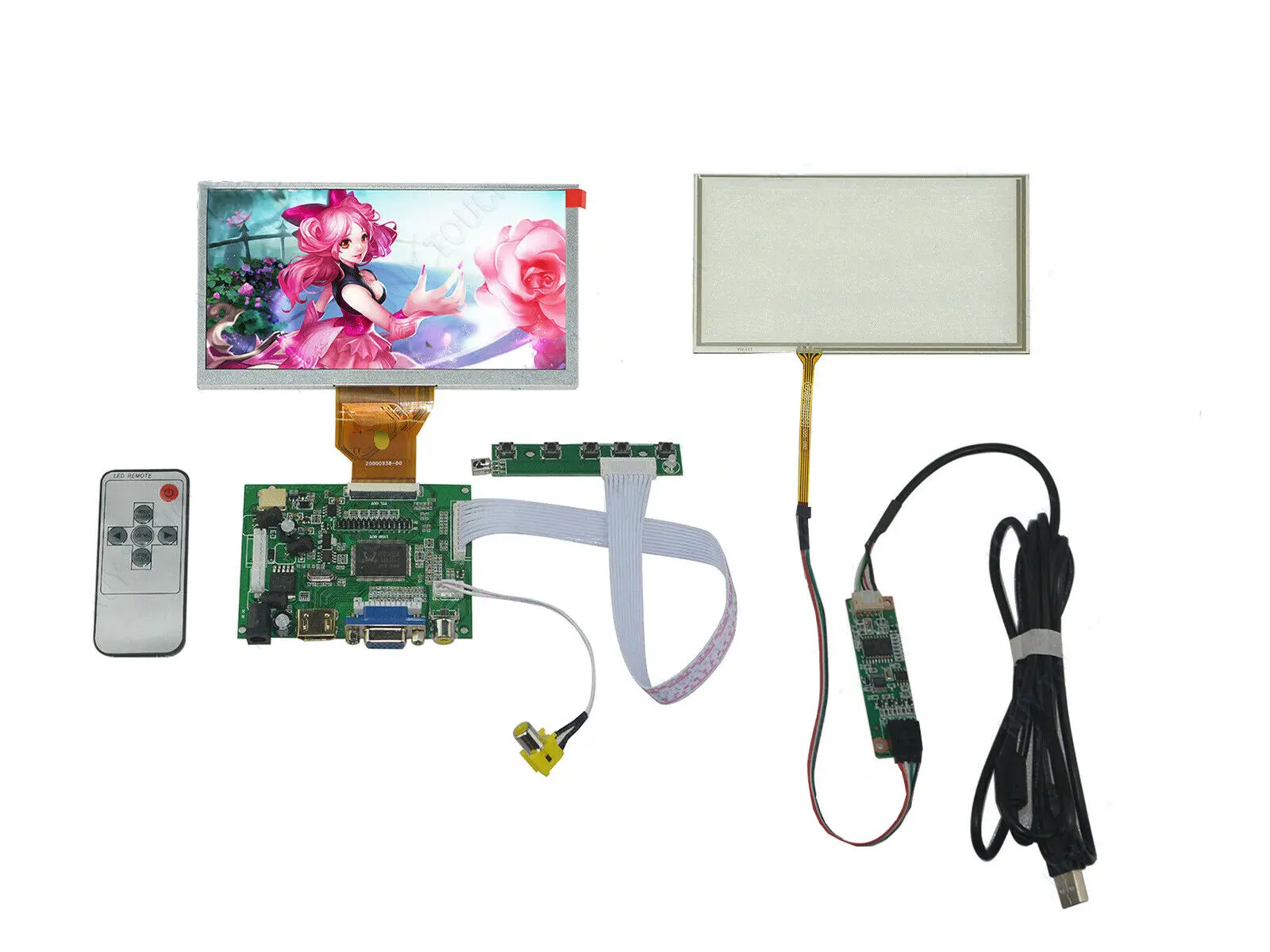 Новинка, 7 дюймов TFT AT070TN92 сенсорный Панель плюс HDMI, VGA, AV пульт дистанционного управления Набор для платы ЖК-контроллер для Raspberry PI
Новинка, 7 дюймов TFT AT070TN92 сенсорный Панель плюс HDMI, VGA, AV пульт дистанционного управления Набор для платы ЖК-контроллер для Raspberry PI