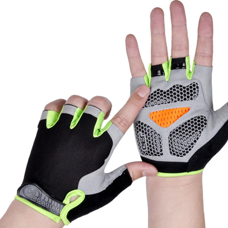 

Silicone Anti-slip Anti-sweat Cycling Gloves Men Women Half Finger Gloves Breathable Anti-shock Sports Bike Bicycle Glove D40