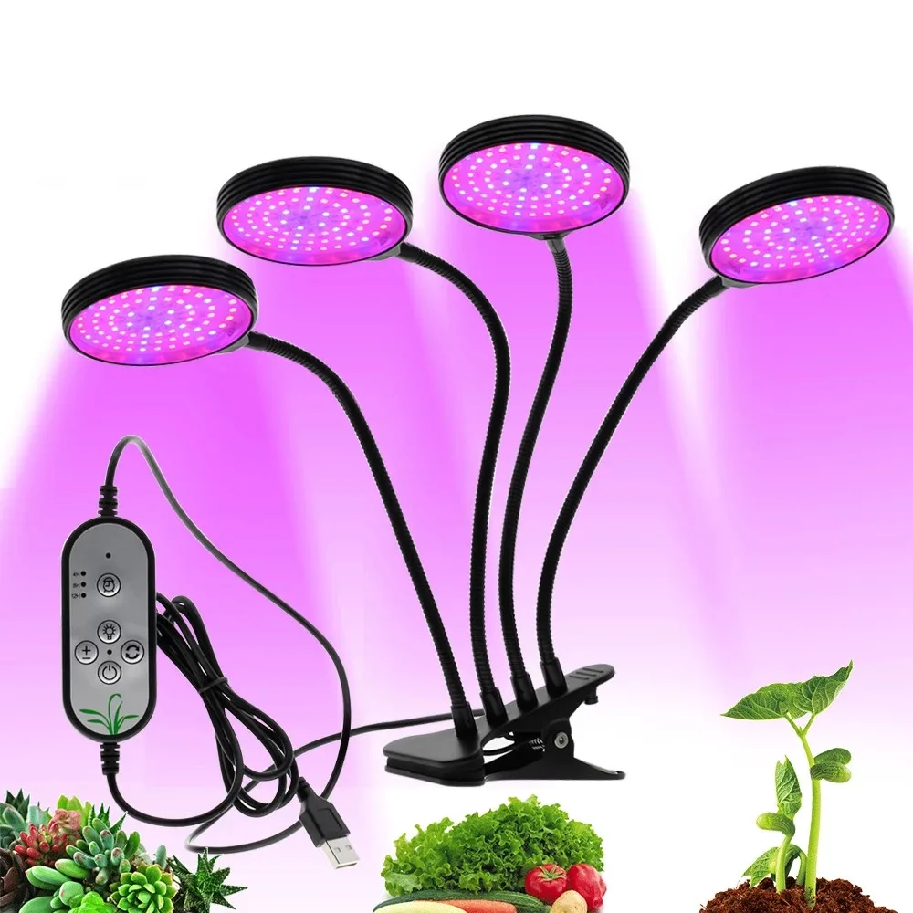 Full Spectrum Phytolamps DC5V USB LED Grow Light With Timer 15W 30W 45W 60W Desktop Clip Phyto Lamps For Plants Flowers Grow Box 
Full Spectrum Phytolamps DC5V USB LED Grow Light With Timer 15W 30W 45W 60W Desktop Clip Phyto Lamps For Plants Flowers Grow Box