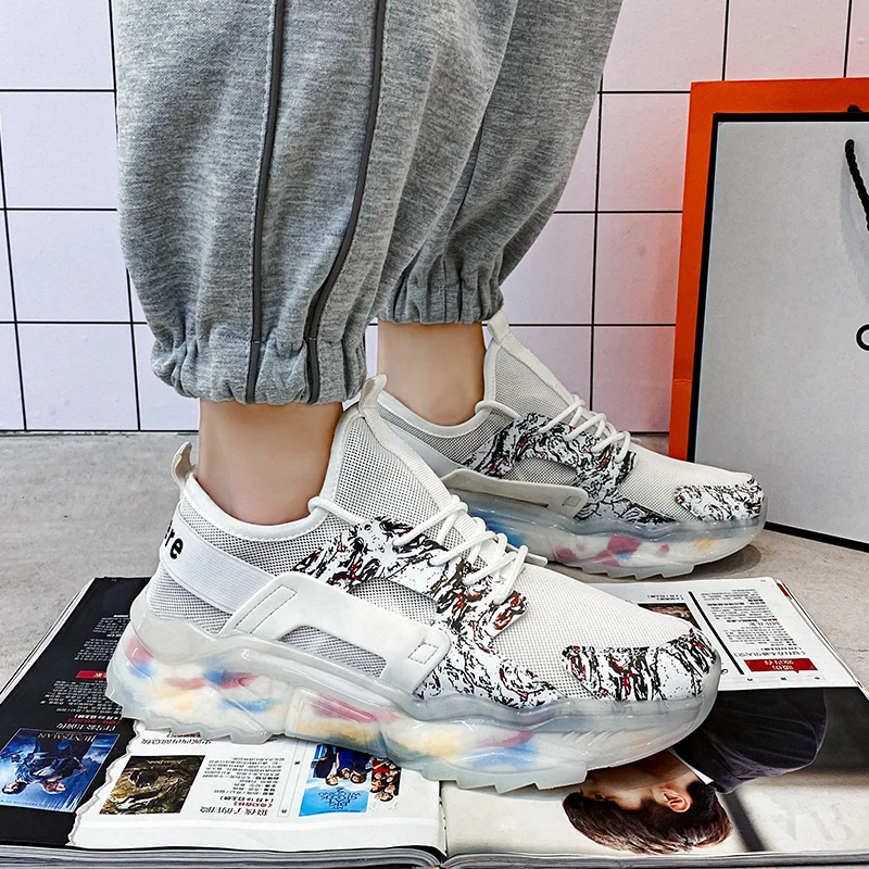 Running Shoes Breathable Knit Sock Sneakers Lightweight Casual Male Streetwear Walking Shoes Summer Autumn Size 36-44
Running Shoes Breathable Knit Sock Sneakers Lightweight Casual Male Streetwear Walking Shoes Summer Autumn Size 36-44