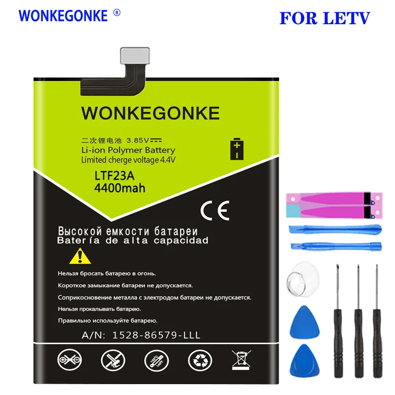 WONKEGONKE LTF23A 4400mAh Battery for Letv Pro3 X720 X722 X728 High quality battery
WONKEGONKE LTF23A 4400mAh Battery for Letv Pro3 X720 X722 X728 High quality battery