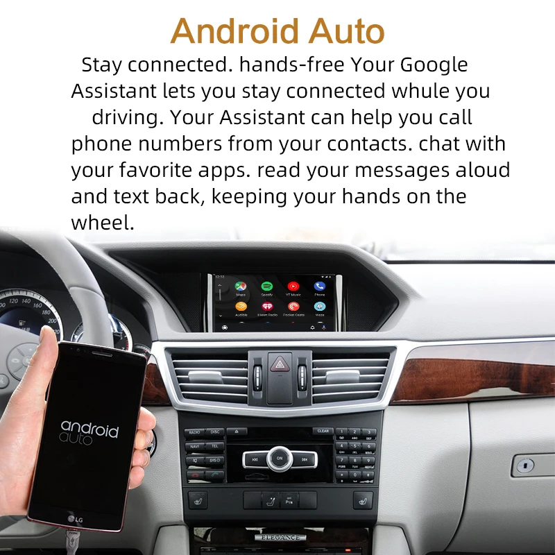 Sinairyu WIFI Wireless Apple Carplay Android Auto Mirror A B C E G GL ML Class For Mercedes NTG4.5 4.7 Car Play Airplay iOS 13 | Автомобили