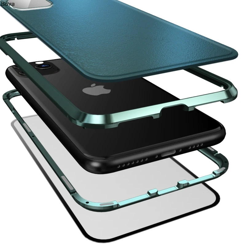 Leather back Cover & Protective Glass Camera Protection Glass aluminum Bumper Case For Apple iPhone 11 Pro 11Pro Max Case
Leather back Cover & Protective Glass Camera Protection Glass aluminum Bumper Case For Apple iPhone 11 Pro 11Pro Max Case